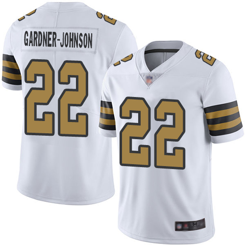 Men New Orleans Saints Limited White Chauncey Gardner Johnson Jersey NFL Football 22 Rush Vapor Untouchable Jersey